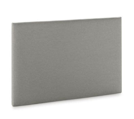 Tête De Lit Aura Recouverte De Tissu Gris Clair 90x60 Cm