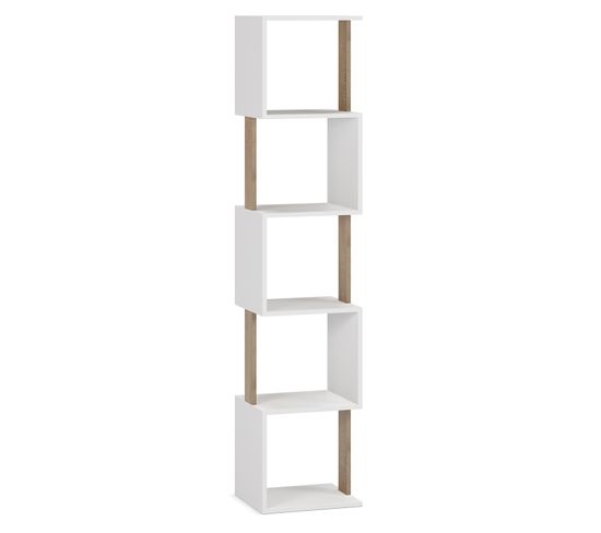 Etagère Maldivas 5 Trous Couleur Blanc/chêne