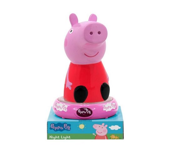 Veilleuse 3d - Peppa Pig - Rose - 23 Cm