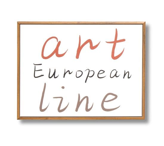 European Art - Peinture Décorative 30 X 40 Cadre En Bois