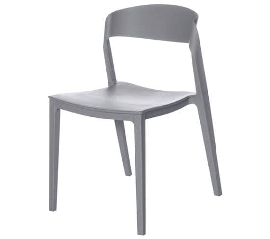 Chaise De Salle à Manger Empilable En Polypropylène Gris