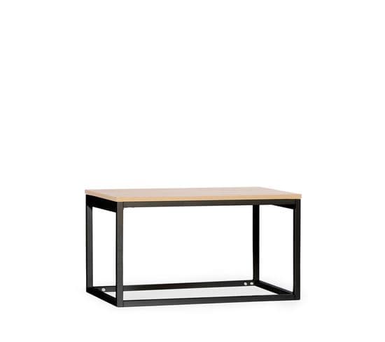 Table Basse Relevable En Bois Naturelle 80x49cm