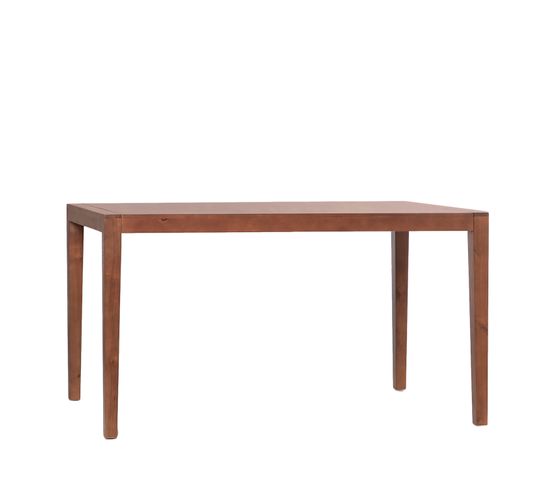 Table Fixe En Bois Brun 140x78cm