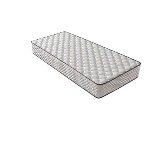 Matelas Mousse 90x200 cm EUROPE - Ferme - Réversible - Côté Été/hiver - H20 Cm