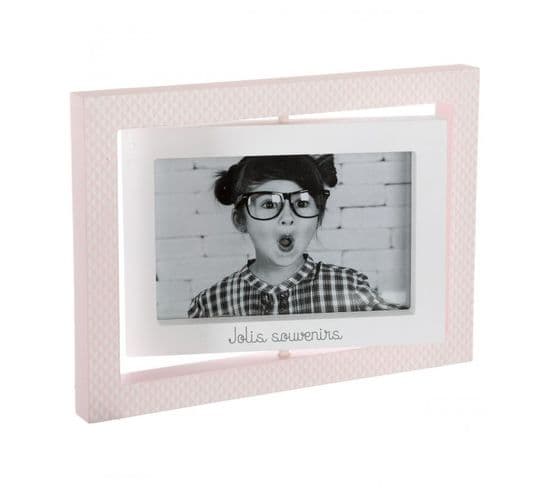 Cadre Photo Mobile Mdf Rose 23.7x16.8x1.8cm