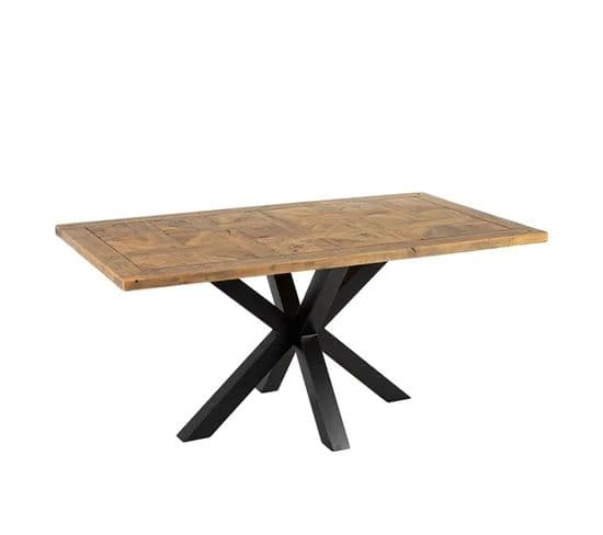 Table à Manger Industrielle Bois Et Métal 160x90 Edern