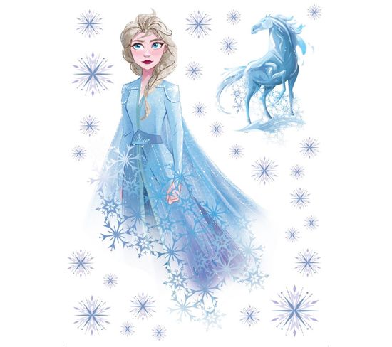 Stickers Géants Disney - La Reine Des Neiges 2 - Modèle Esprit De L'eau 65 Cm X 85 Cm