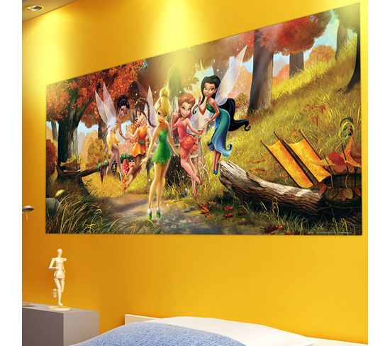 Poster Géant Disney Fairies La Forêt D’automne Intisse 202x90 Cm