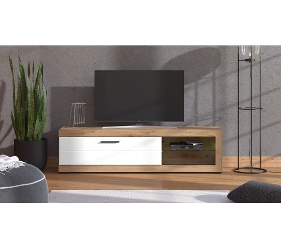 Meuble TV  REMO CH/BLANC