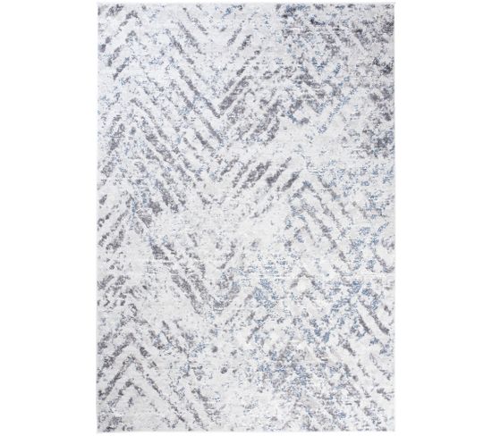 Sky Tapis De Salon Moderne Anthracite Gris Abstrait 300x400cm