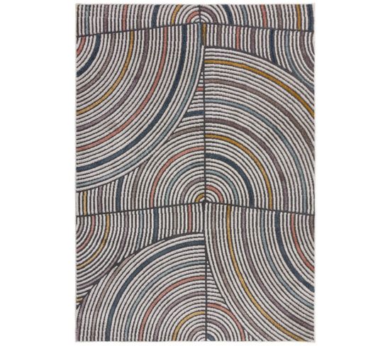 Tapis De Salon Gilo En Polypropylène - Multicolore - 120x170 Cm