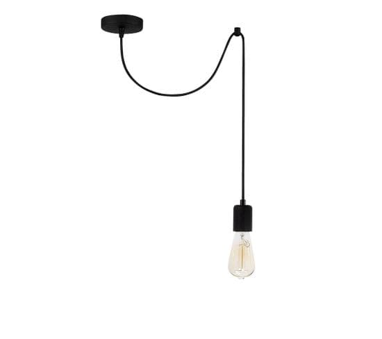 Suspension 1 Lampe Attache Dustin Métal Noir