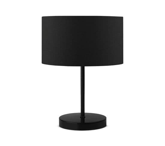 Lampe De Table Columpa Métal Et Tissu Noir