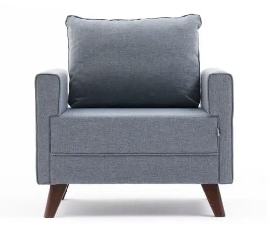 Fauteuil Hermoso Tissu Bleu