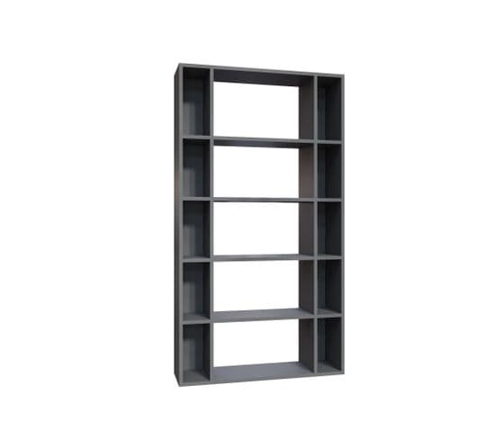 Étagère Bibliothèque Cerok L90cm Anthracite