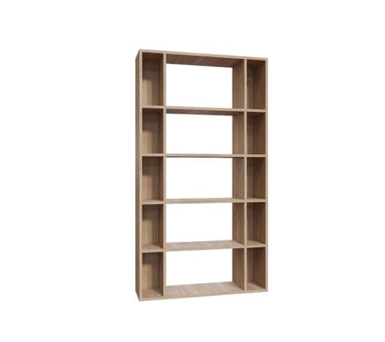 Étagère Bibliothèque Cerok L90cm Chêne Clair