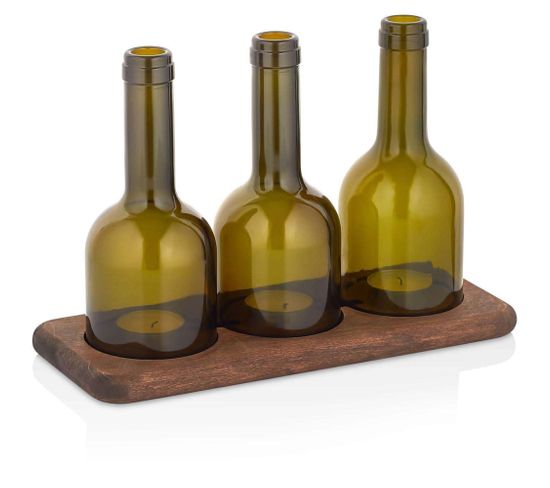 Photophore En Bois Et Verre Wine