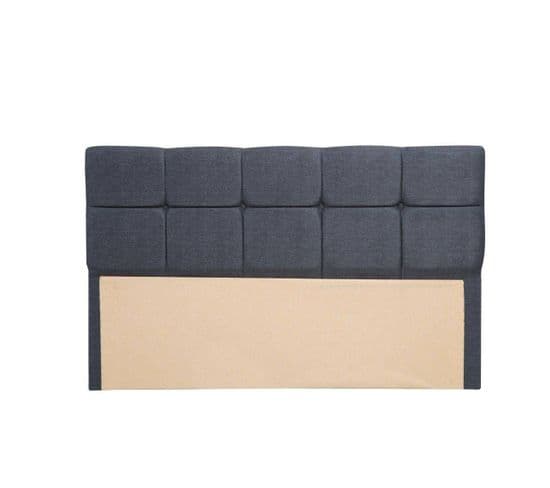 Tête De Lit Testin 120cm Velours Anthracite