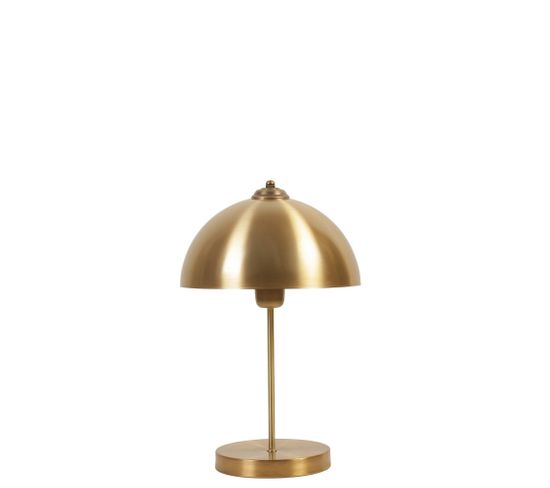 Lampe à Poser Moderne About Jour Champignon Louno D25cm Métal Or