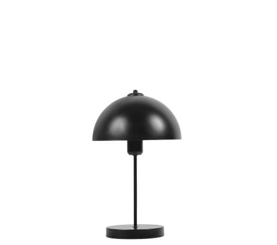 Lampe à Poser Moderne About Jour Champignon Louno D25cm Métal Noir