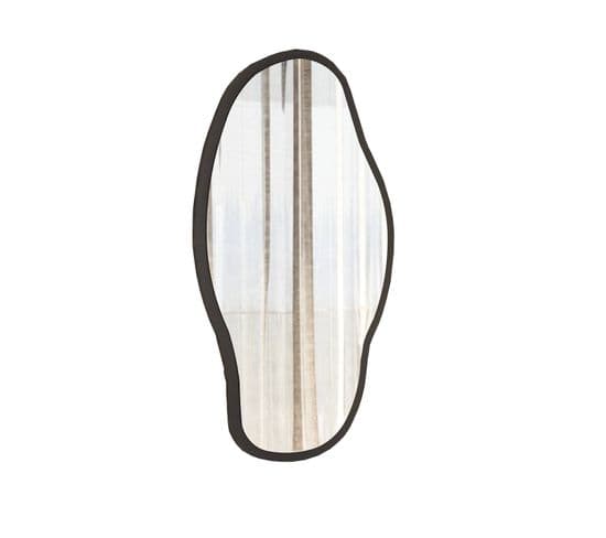Miroir Décoratif Ganit L48xh85cm Bois Noir