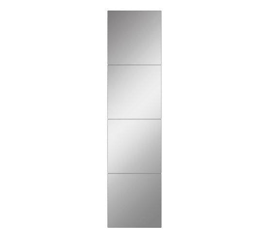 Lot De 4 Miroirs Adhésif Klarra L20xh80cm Argent