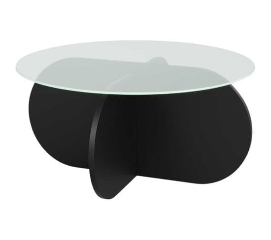 Table Basse En Verre Bubble Noir