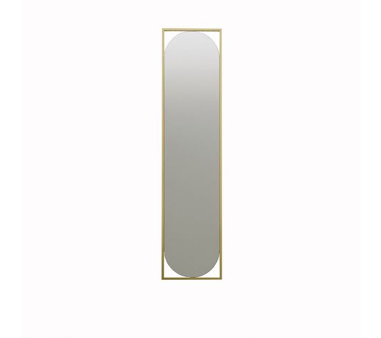 Miroir Rectangulaire Design Biril L40xh167cm Or