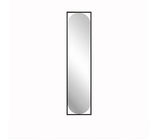 Miroir Rectangulaire Design Biril L40xh167cm Noir