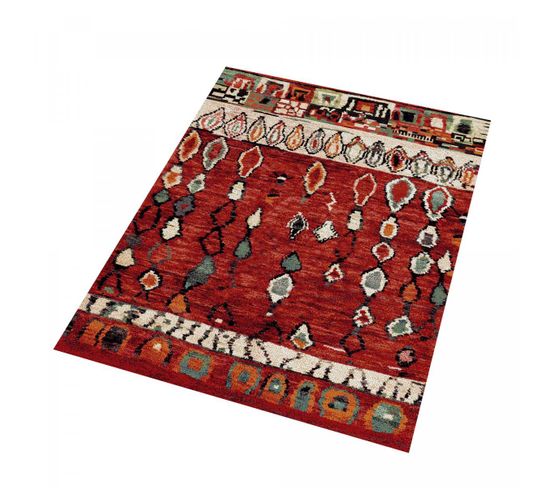 Tapis Chaleureux Et Ethnique - 200 X 290 Cm - Rouge