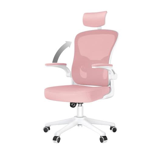 Chaise Pivotante De Direction, Chaise D'ordinateur Ergonomique à Dossier Haut Avec Appui-tête Réglab