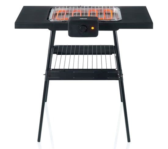 Barbecue Électrique De Table Avec Support Bq-2870 Noir 2000 W