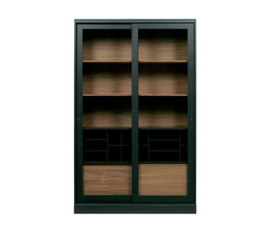 James - Vitrine En Bois - Couleur - Noir