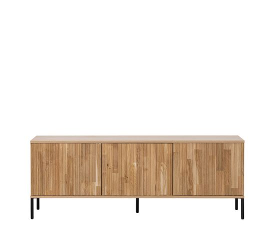 New Gravure - Meuble Tv En Bois L150cm - Couleur - Bois Clair