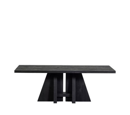 Kean - Table à Manger 8 Personnes En Bois - Couleur - Noir