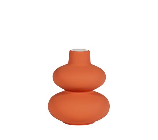 Sensual - Vase En Céramique H19cm - Couleur - Orange