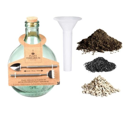 Kit Terrarium Végétal à Faire Soi-même Diy 5 Litres