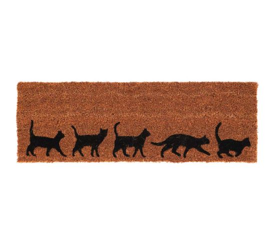 Paillasson En Fibres De Coco Evolution 75 X 25 Cm Chats