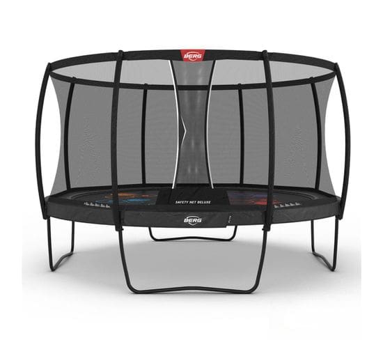 Trampoline  Elite Regular 430 Grey Levels + Filet De Sécurité Deluxe