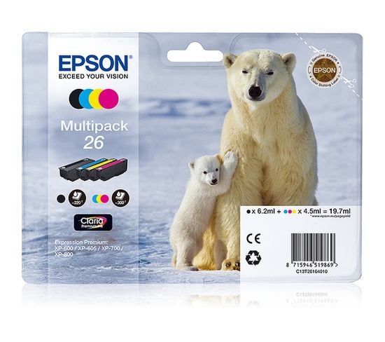 Cartouches D'encre Polar Bear Cartouche "ours Polaire" - Encre Claria Premium Mp