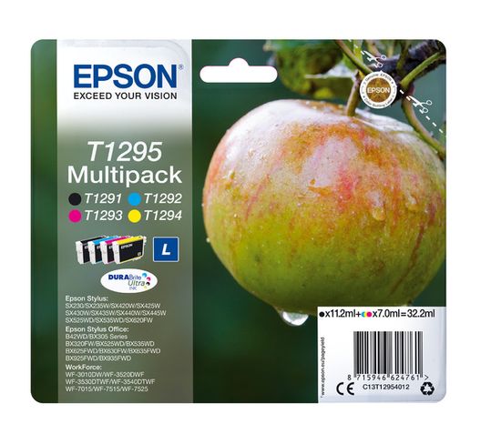 Cartouches D'encre Apple Multipack "pomme" (t1295) - Encre Durabrite Ultra N, C, M, J