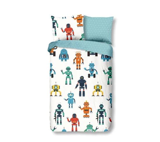 Housse De Couette Pour Enfants Robots 135x200 Cm