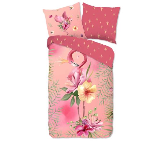 Housse De Couette Enfant Queen 135x200 Cm Rose