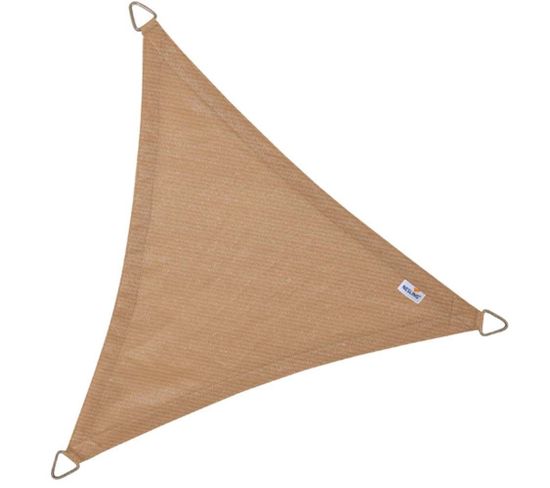 Voile D'ombrage Triangulaire Coolfit Sable 3,6 X 3,6 X 3,6 M