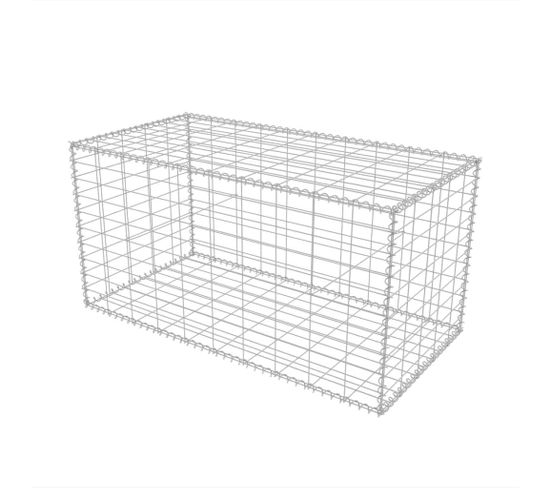 Panier De Gabion Acier Galvanisé 100x50x50 Cm