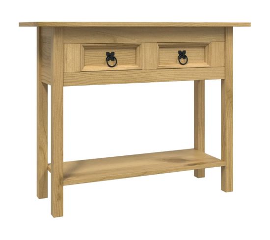 Table Console Gamme Corona Pin Mexicain 93x34,5x73 Cm