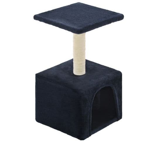 Arbre à Chat Avec Griffoir En Sisal 55 Cm Bleu Foncé