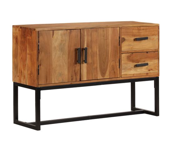 Buffet Marron 110x30x70 Cm Bois D'acacia Solide