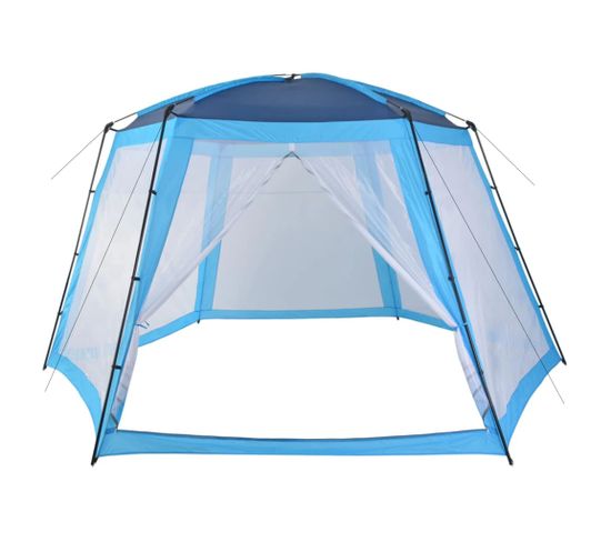 Tente De Piscine Tissu 500x433x250 Cm Bleu