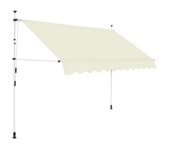 Auvent Manuel Rétractable 250 Cm Crème